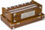 Teak Wood Folding Harmonium A440 Tuned, 2 Reeds, Teak Wood Folding