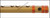MAHARAJA Bansuri Scale A Natural Med. 11 Inch, Indian Bamboo Flute CEB