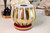 MAHARAJA Golden Tabla Set, 3 Kg Brass Bayan, Finest Dayan, Hammer - CH