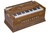 MONOJ K SARDAR Harmonium A440, 3 Reeds, 9 Stops, Teak wood, EGC