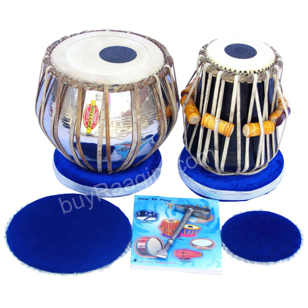 MUKTA DAS Student Tabla, 2.5 KG Brass Bayan, Finest Dayan, Hammer AIF