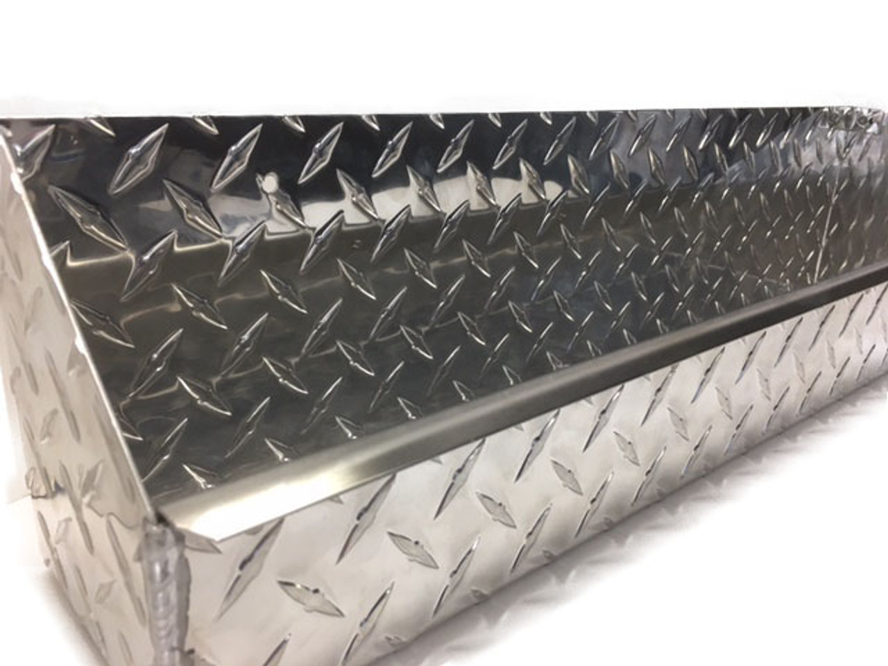 Diamond Plate Oil and Aerosol Tray 24" x 4.5" x 6" Stainless Steel Accent