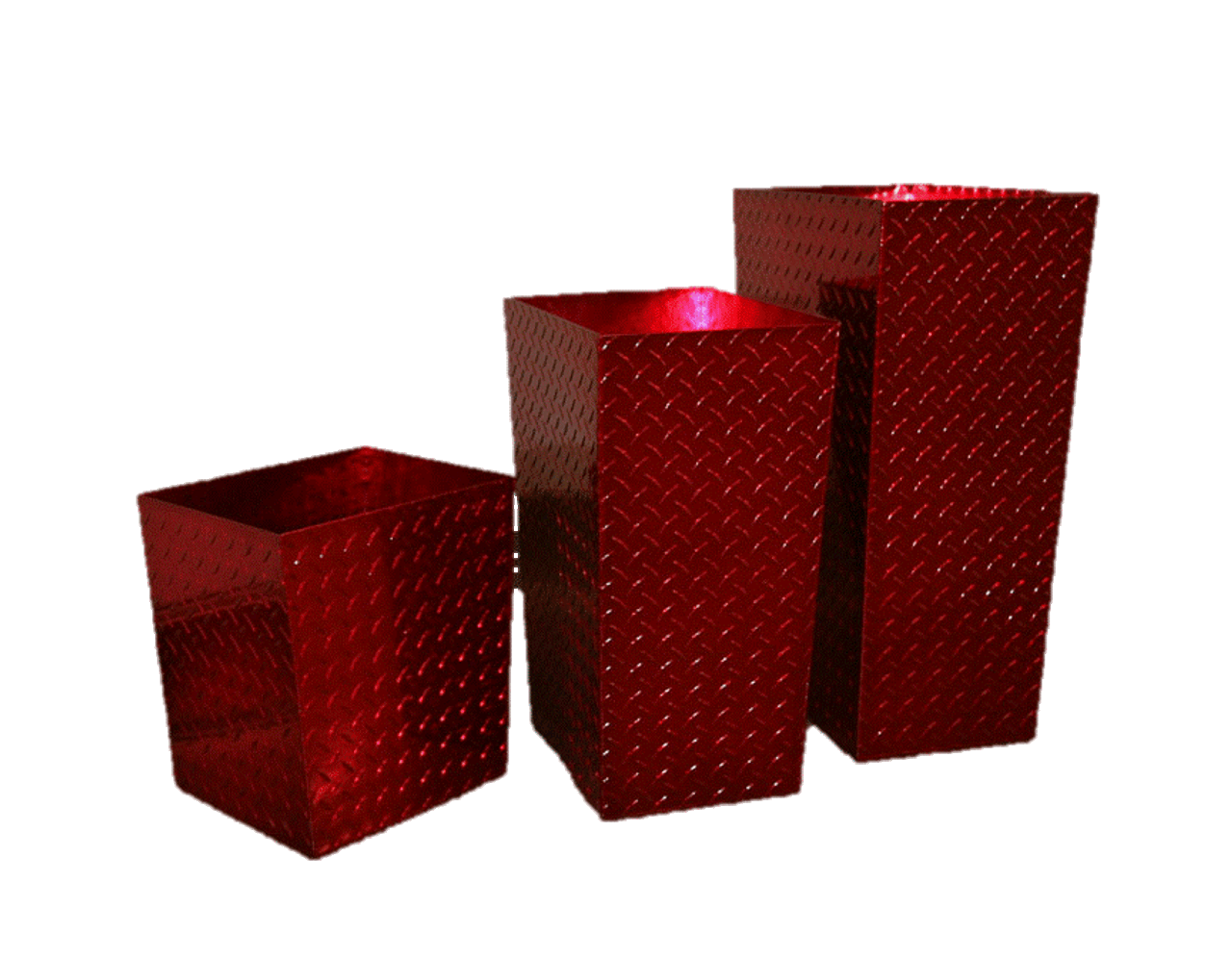 Diamond Plate Garbage Cans Garage Products Trash Cans Garage