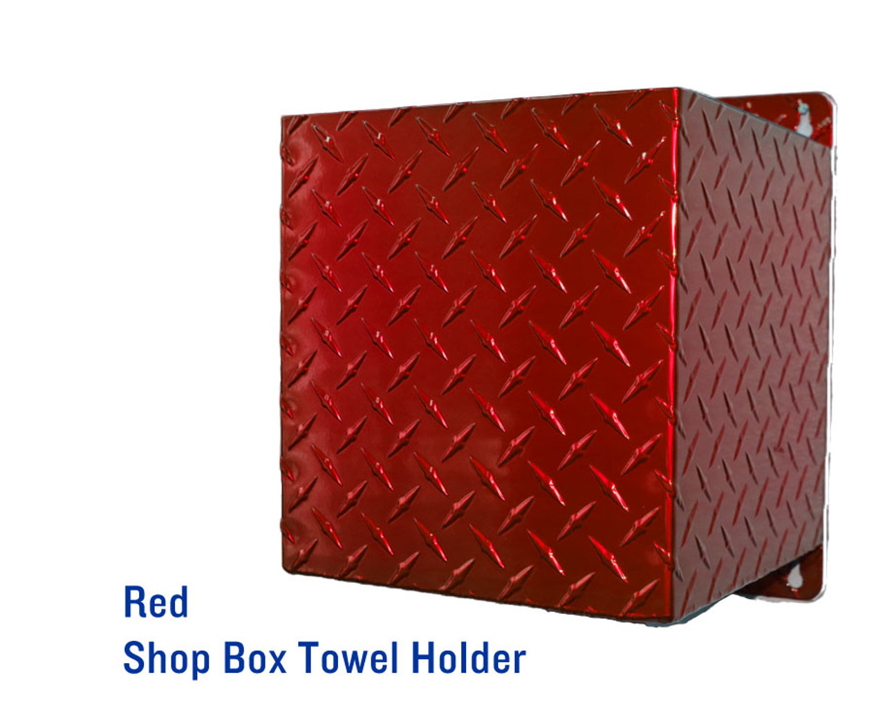 Shop Towel Box Holder, Candy Red