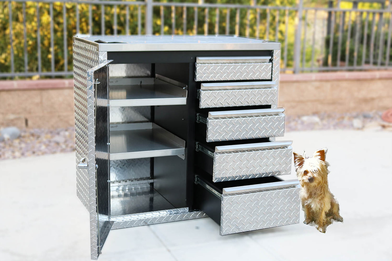 Drawer/Shelf Combo Cabinet