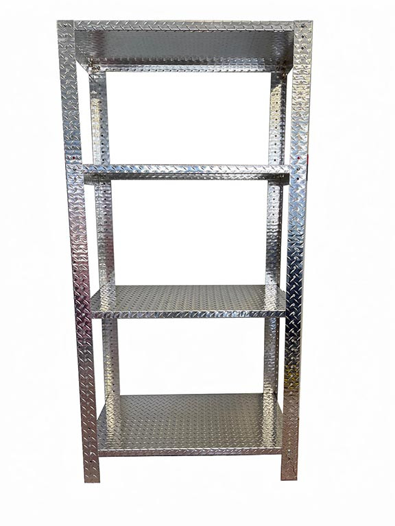 Diamond Plate 72 Inch Open Storage Shelf