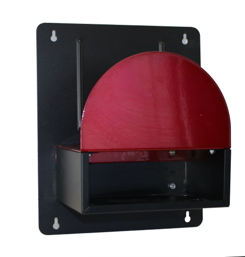 Man Cave Candy Red and Black Air Hose Hanger with Rack Man Cave Candy Red and Black Air Hose Hanger with Rack