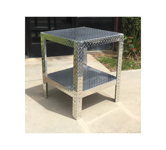 Man Cave Diamond Plate Table