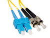 SC to ST Singlemode Duplex Fiber Optic Cable