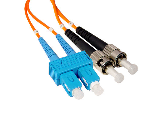 SC to ST Multimode Duplex fiber optic patch cable
