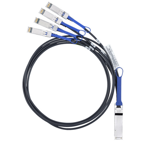 DAC-QSFP-4SFP-10G-3M-FL Dell Compatible QSFP+-4xSFP+ DAC (Direct Attached Cable)