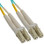 OM3 LC to LC Multimode Duplex Fiber Optic Cable - 1 meter