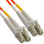 OM2 LC to LC Multimode Duplex Fiber Optic Cable - 1 meter