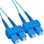 OM3 SC to SC Multimode Duplex Fiber Optic Cable - 15 meters
