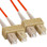 OM2 SC to SC Multimode Duplex Fiber Optic Cable - 1 meter