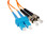 SC to ST Multimode Duplex fiber optic patch cable