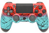 Red & Teal Fade PS4 Wireless Custom Controller