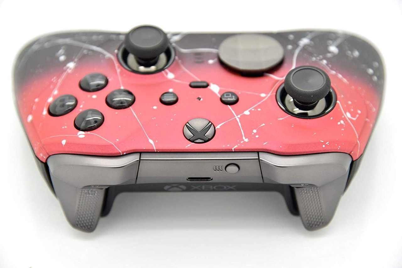 Red & Black Fade Xbox One Elite Series 2 Custom Controller