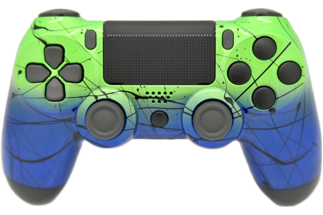 Green & Blue Fade PlayStation 4 Custom Controller