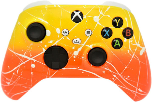 Orange & Yellow White Drip Xbox Series X/S Custom Wireless Controller