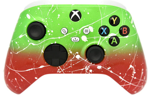 Green & Red White Drip Xbox Series X/S Custom Wireless Controller
