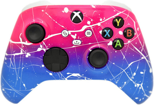 Hot Pink & Blue White Drip Xbox Series X/S Custom Wireless Controller