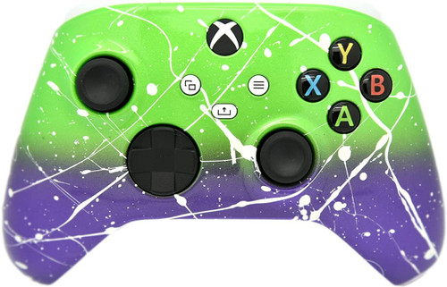 Green & Purple White Drip Xbox Series X/S Custom Wireless Controller
