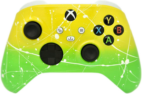 Yellow & Green White Drip Xbox Series X/S Custom Wireless Controller