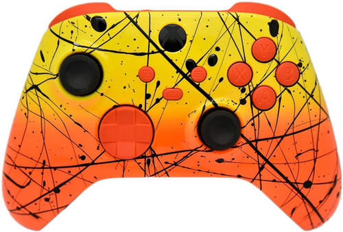 Yellow & Orange Fade W/Orange Inserts Xbox Series X/S Custom Wireless Controller
