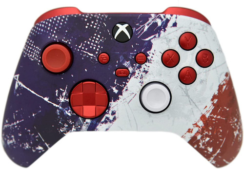 French Flag W/Red Inserts Xbox Series X/S Custom Wireless Controller