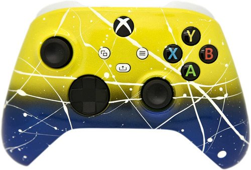 Yellow & Blue White Drip Xbox Series X/S Custom Wireless Controller