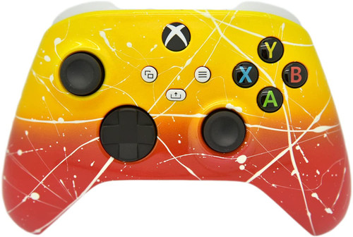 Yellow & Red White Drip Xbox Series X/S Custom Wireless Controller