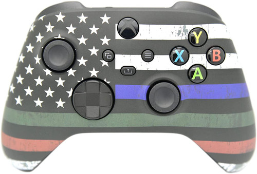 Thin Blue/Red/Green Line Xbox Series X/S Custom Wireless Controller
