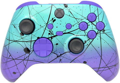 Teal & Purple Fade W/Purple Inserts Xbox Series X/S Custom Wireless Controller