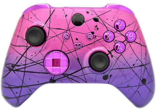 Pink & Purple W/Purple Chrome Inserts Xbox Series X/S Custom Wireless Controller