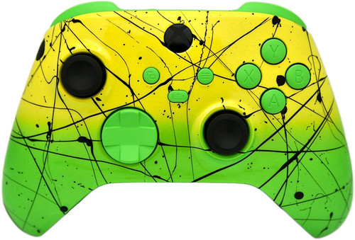 Yellow & Green Fade W/Green Inserts Xbox Series X/S Custom Wireless Controller