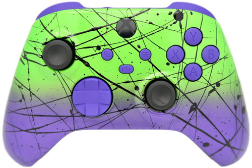 Green & Purple Fade W/Purple Inserts Xbox Series X/S Custom Wireless Controller