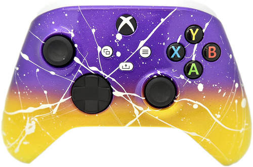 Purple and Yellow White Drip Xbox Series X/S Custom Wireless Controller