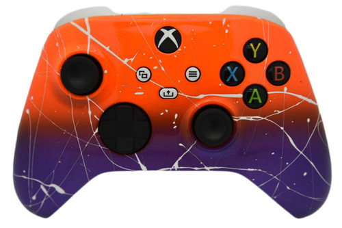 Orange & Purple White Drip Xbox Series X/S Custom Wireless Controller