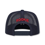 YP Classics® 6006 by Flexfit Classic Flat Bill Trucker Mesh Hat (Snapback) w/ Fire Mark Design