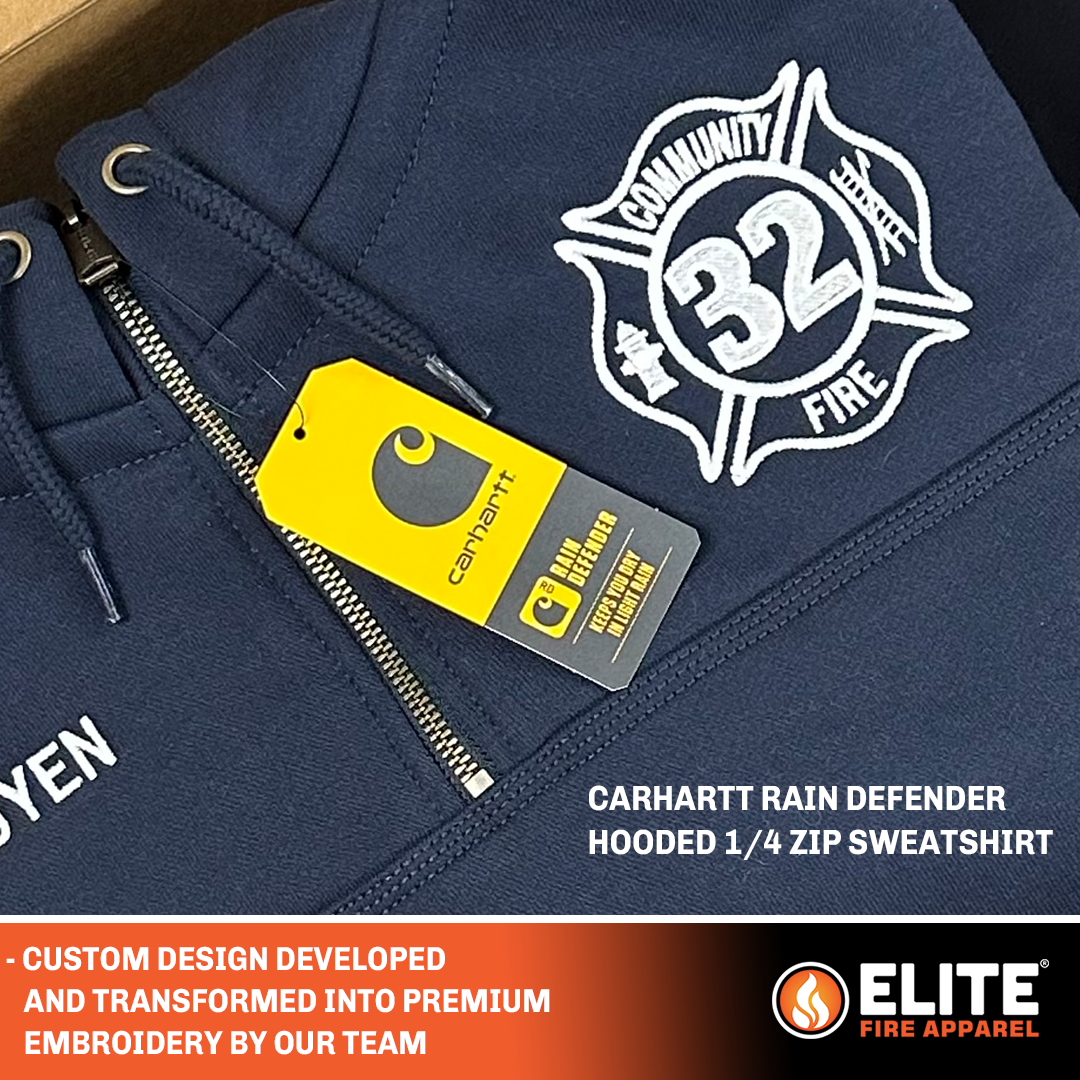 #custom embroidered fire patch maltese cross