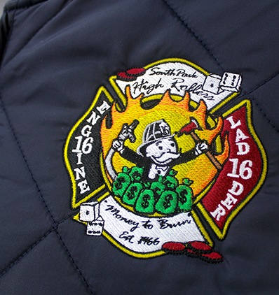 Custom Firefighter Quilted Jacket