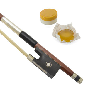 Theodore 1/4 Ebony Octagonal Violin Bow with Violin Rosin