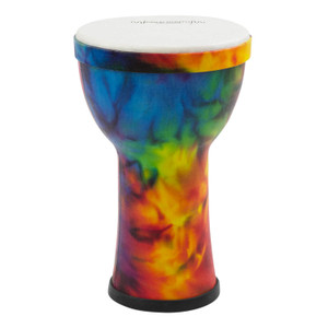 World Rhythm Synthetic Pretuned Djembes - Rainbow, available with 6", 7", and 8" heads