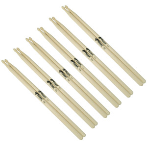 Tiger Pack of 6 5A Wood Tip Drumsticks