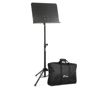 TIGER Telescopic Music Stand and Bag - Orchestras, Schools, Soloists - Black