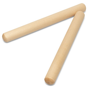 Theodore Wooden Claves - Quality Natural Rhythm Sticks (Pair)