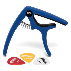 Tiger Blue Quick Release Guitar Trigger Capo