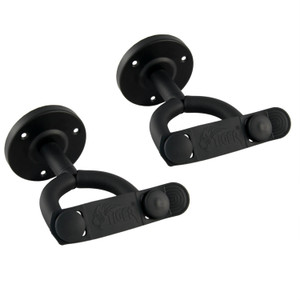 Tiger Pack of 2 Guitar Wall Hangers -Secure Wall Hooks