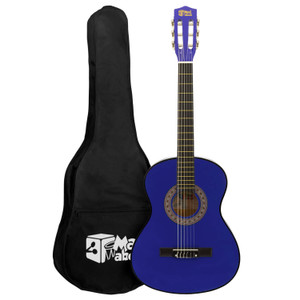 Blue 1/2 Classical Guitar by Mad About - Colourful Guitar with Bag